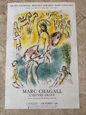 Poster originale 1987 Chagall