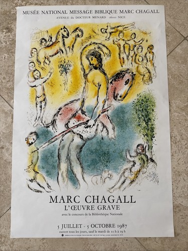 Poster originale 1987 chagall - poster,
