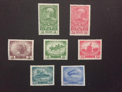 Austria stamps 1914 1915 mnh - austria, 1914/1915,