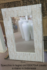 Specchio in legno artigianale