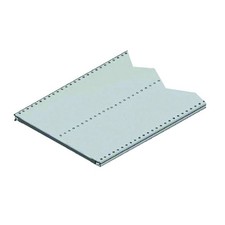 Ripiano In Lamiera Forata Verniciato Grigio Ral 7035 - mm.500 l.x400 p. con 1 ri