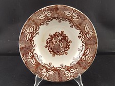 ARTE POVERA ANTICO PIATTO CERAMICA VEDOVA BESIO & FIGLI MONDOVI' DECORATO MANO ¶