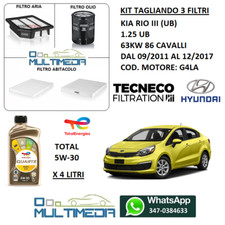 KIT TAGLIANDO 3 FILTRI E OLIO