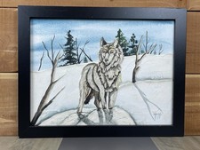 Quadro lupo D. Michelle nella
