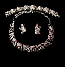 SET PARURE STRASS CORO ROSSO