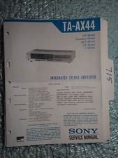 Sony ta-ax44 manuale di