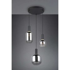 Lampadario moderno nero con