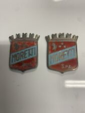 Fiat  moretti spa Fregi Loghi Targhetta Scritta (coppia)fiat 600 D