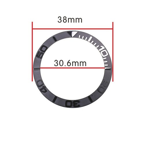 Anello orologio nero 38 - pz,