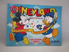 (139)-ALBUM FIGURINE-DISNEYLAND TOPOLINO E PAPERINO-LAMPO 1976 - VUOTO -OTTIMO