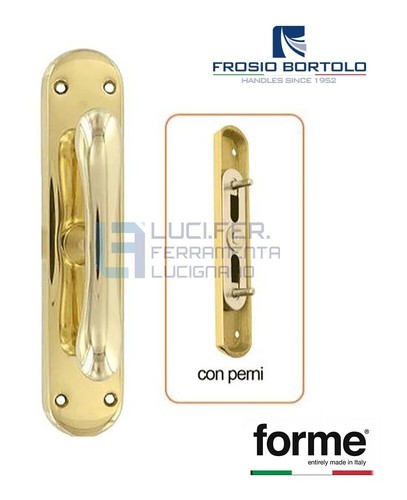 Maniglia cremonese oro lucido - oro,