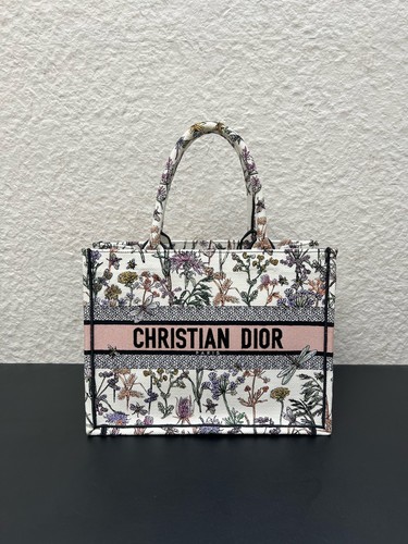 Dior book tote floral medium - book,