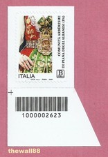 ITALIA 2025 Comunità Arbereshe di Piana degli Albanesi (PA)  CODICE A BARRE B Sx
