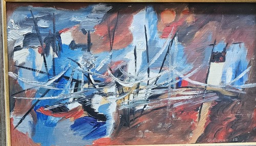 Quadro porto astratto - porto, moderno