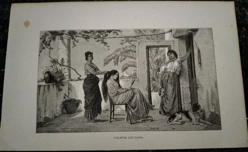 Capri stampa antica toilette - capri-, antica-