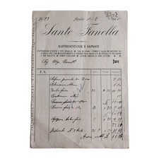 1906 Sante Fanella Rappresentanze E Depositi Aquila Fattura C03268
