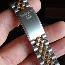 Seiko Bracciale in Acciaio/GP 20 mm, Armband, Bracelet, Pulsera Vintage NOS