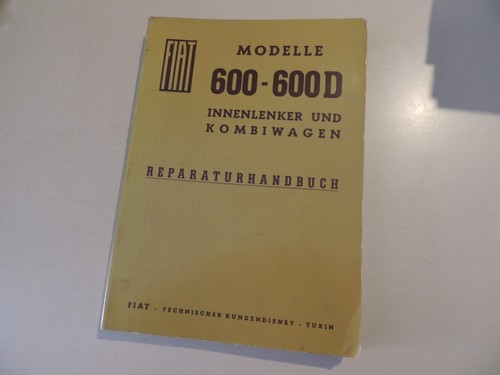 Fiat 600 600d manuale officina - 600d,