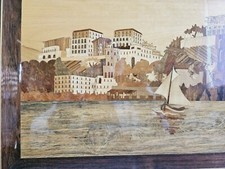 Quadro Intarsio Cornice  Legno Arte Sorrentina Costiera Amalfitana Sorrento