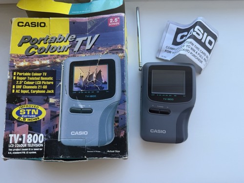 Vintage casio 1800b crystal - vintage, tv-1800b
