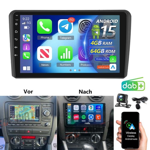 Autoradio 64g android 15 - 4g+64g,