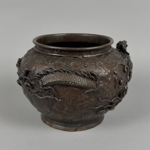 Antico vaso scultura - vaso, bronzo