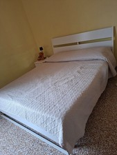 Letto matrimoniale IKEA + materasso + rete matrimoniale