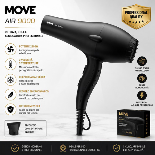 Move asciugacapelli air - move,