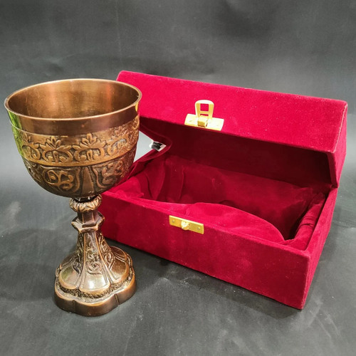 Calice antico bronzo - calice, in