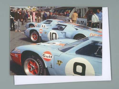 Ford gt40 gulf line le - line-up,