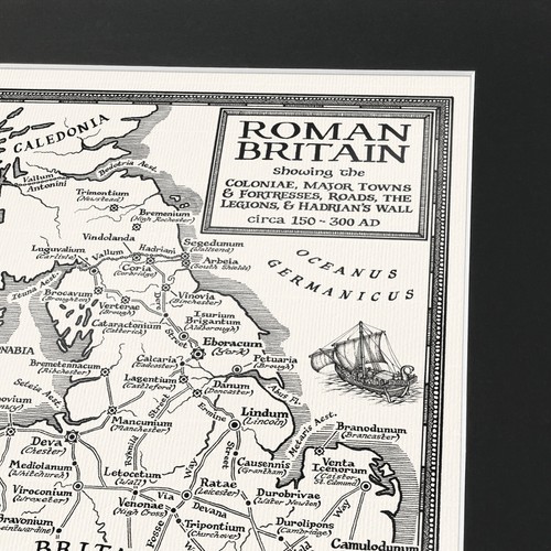 Map roman britain with - map, [with