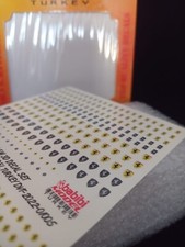 Set decalcomanie 3D loghi Ferrari 1/43 dei modelli Babibi - DVT-01007 - Spedizione gratuita!!