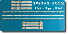 kit 3 barre Samsung SVS39.5 FCOM 8 led LM41-00355A V5DN-395SM0-R2 LM41-00144A 