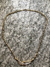 Collana Vintage in Oro 750 Con Diamantini Naturali da 0.30 Kt
