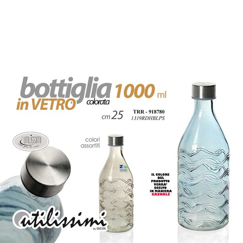 Bottiglia vetro acqua 0 - acqua, 1,0