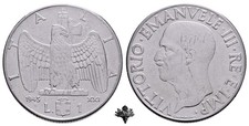 REGNO D'ITALIA 1 lira 1943 Impero RARA Vittorio Emanuele III