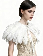 Stola di Cape Feather Black