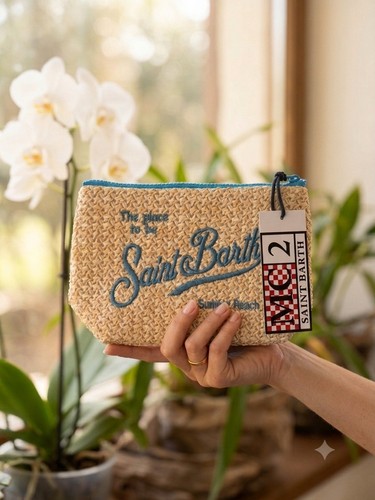 Pochette saint barth - saint, blu