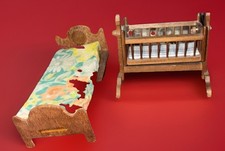Letto vittoriano vintage con