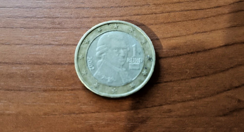 Moneta euro austria mozart - moneta, 1
