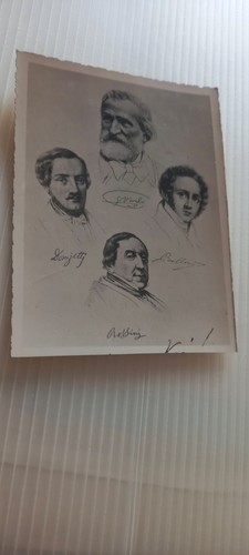 Cartolina postale operisti - postale,