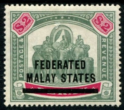 Malaya fms 1900 - $2, sg12