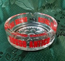 POSACENERE IN VETRO ROSSO ANTICO APERITIVO JEAN BUTON 1970 BASE A BOLLE RARO