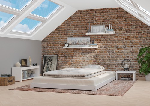 Tre varianti bianco futon - varianti, di