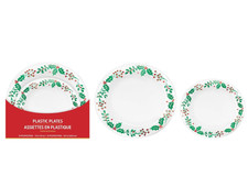 Set 20 piatti in plastica