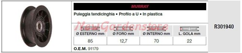 Puleggia tendicinghia murray - puleggia,