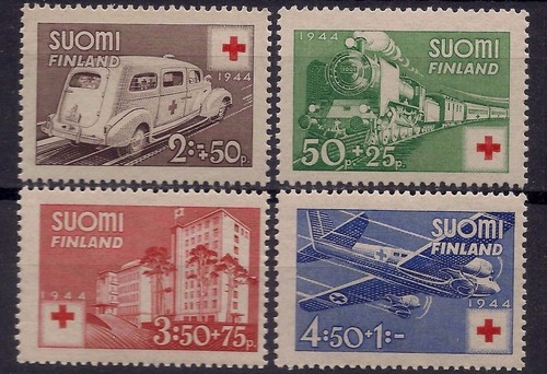 Finlandia 1944 croce - croce, rossa