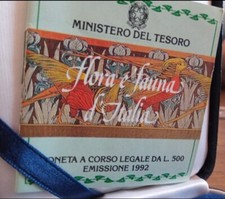 Moneta argento 500 flora e - argento,