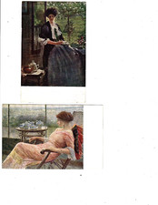 (2) Cartoline d'artista -