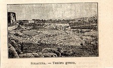 Stampa antica SIRACUSA